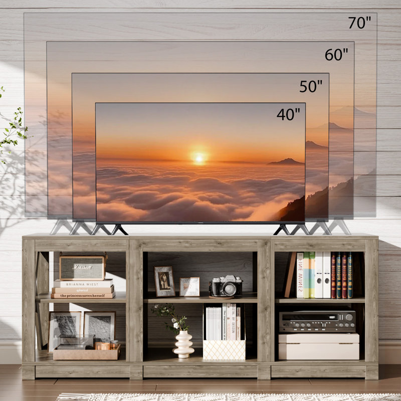 Meuble télé avec rangement Nakesia