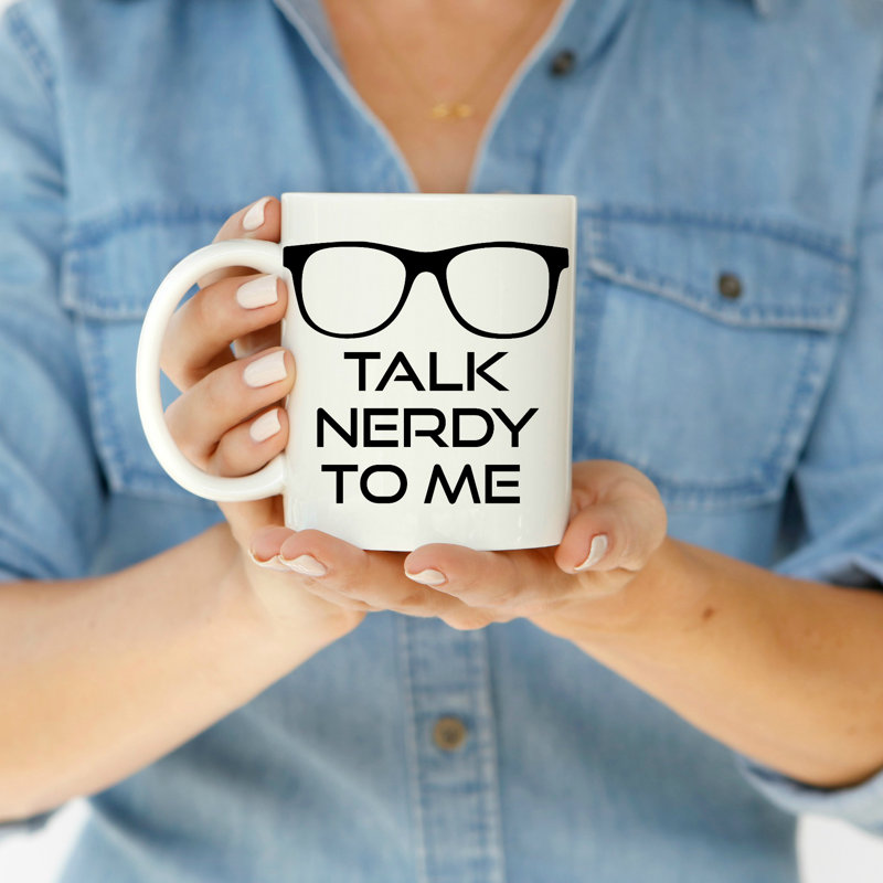 Grande tasse à café 11 oz talk nerdy to me