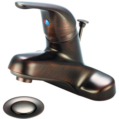 Centerset Single-handle Bathroom Faucet with Drain Assembly