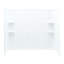 Ensemble de baignoire et douche rectangulaire sans cadre de 60 po x H 74 po avec porte-serviettes et base inclus-1805920865