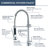 AlenArtWater Pull Down Kitchen Faucet