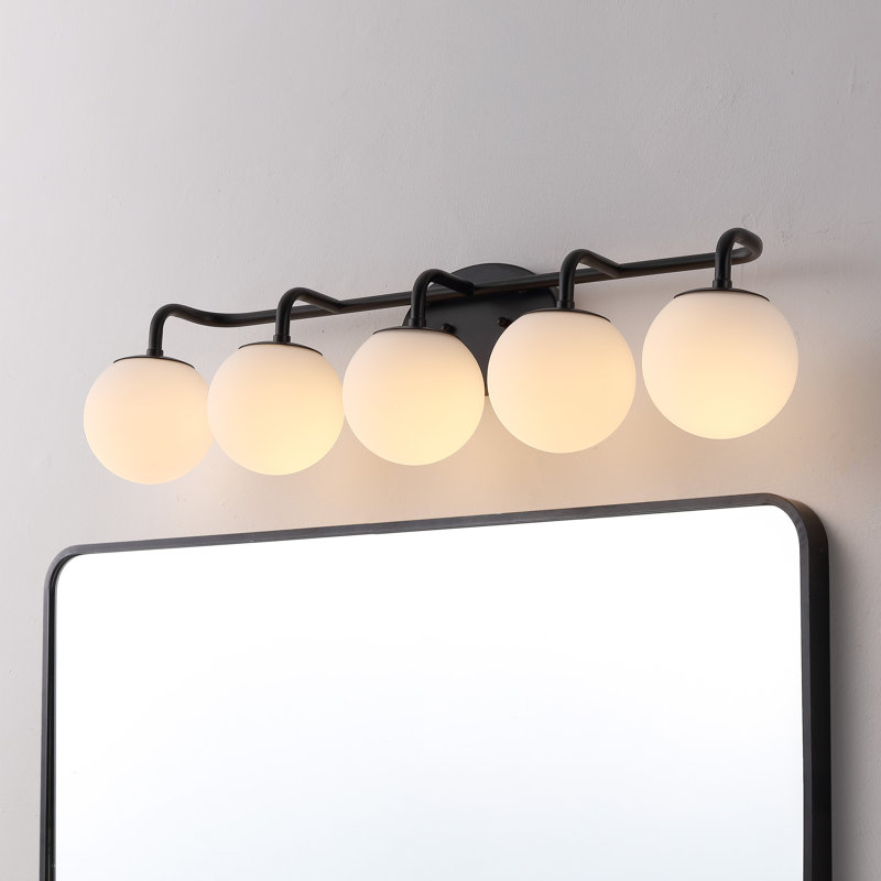 Coiffeuse Sommers Louis, Noir, 5 lumières