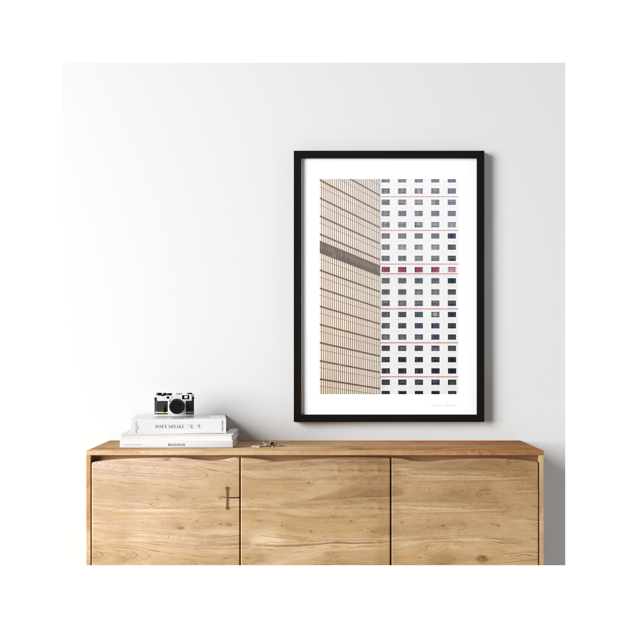 Hong Kong 1 by Svetlana Smirnova, Black, 38" H x 26.5" W x 1.25" D
