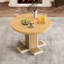 Table extensible en bois massif de 42 à 58 po, unicité rétro, double couche, lavage naturel pour la qualité de la salle à manger et de la cuisine,