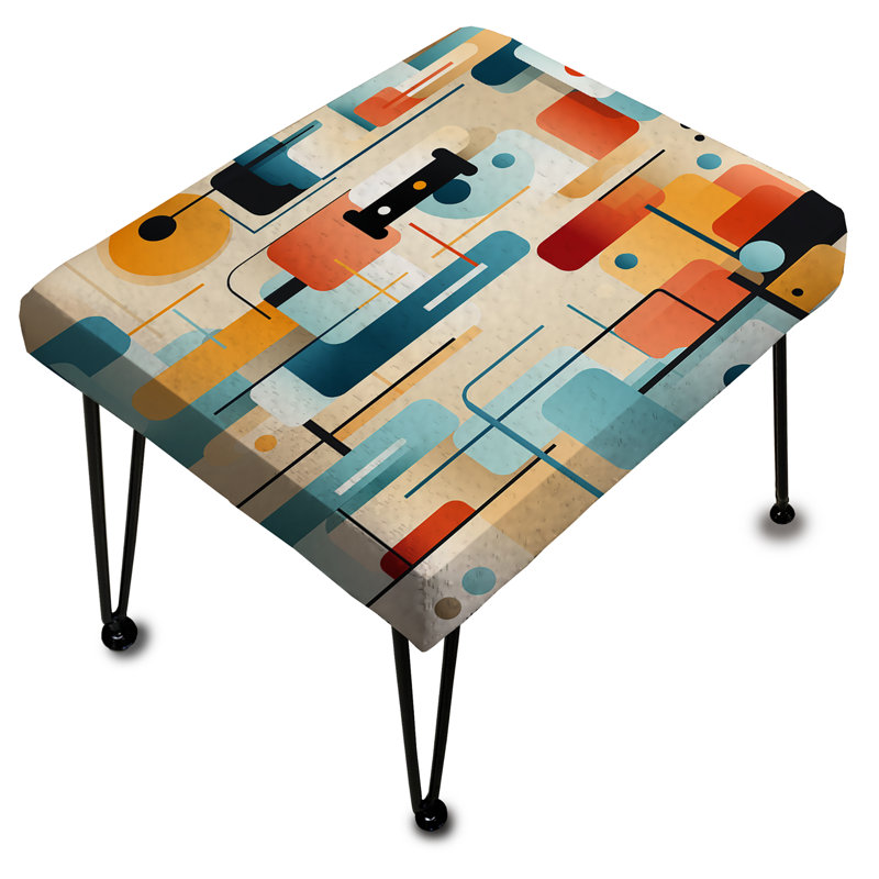 Urban Abstraction - Geometric Rectangle Ottoman