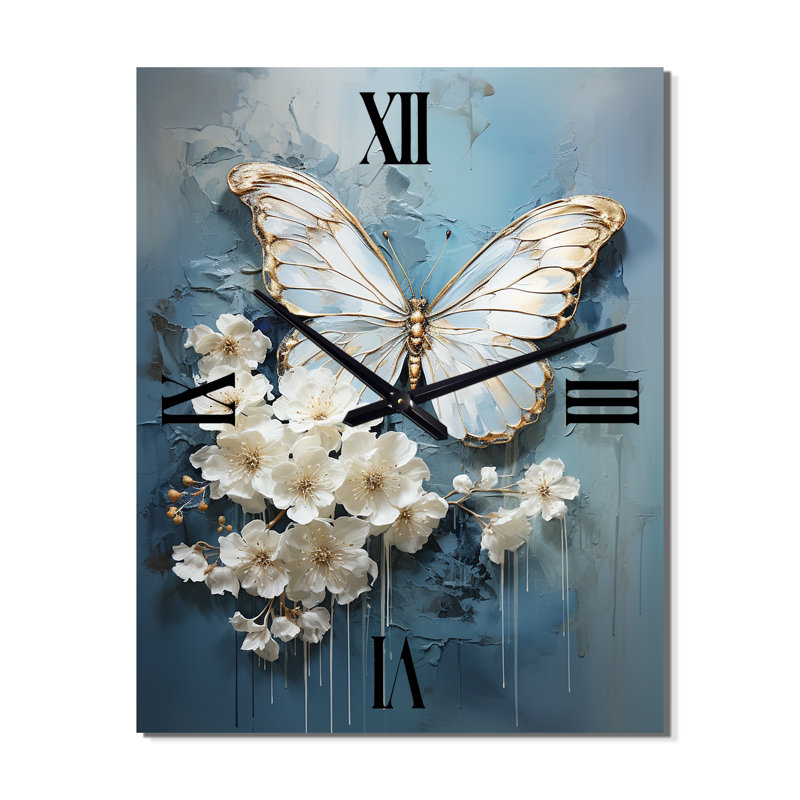 Horloge murale Butterfly, Médium