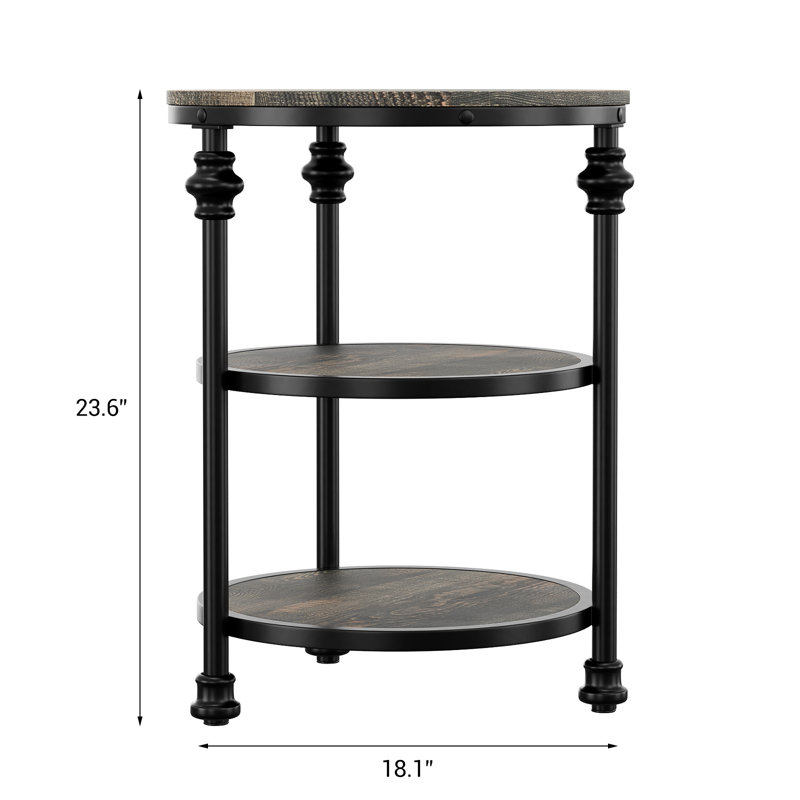 End Table, Dark Oak
