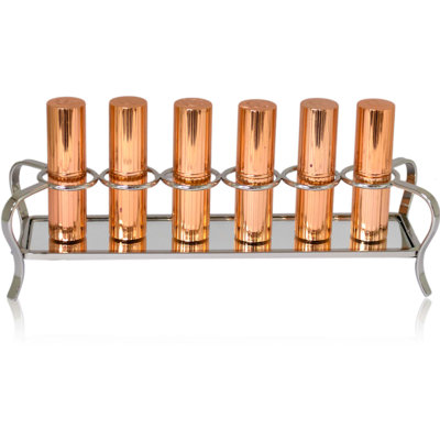 Poteau Metal 6 Compartment Makeup Organiser