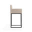 Tabouret de bar en cuir végétalien Ambre-842983117-840680095