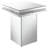 Nayim Pedestal Square Top Accent Table