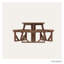 POLYWOOD Park 36" Round Picnic Table-9706144