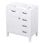 Meuble-lavabo de 30 po - Armoire blanche avec options de rangement à tiroirs-390936151