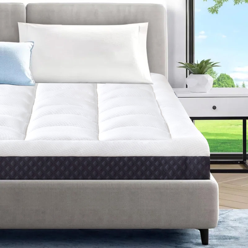 Memory Foam Mattress with Breathable Cover – 5/8/10/12 Inch Options, Twin, 5"