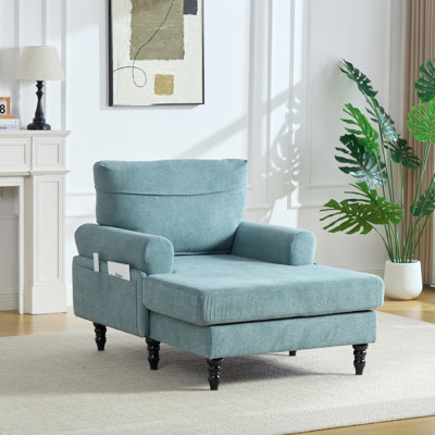 Chaise longue rembourrée 38,2 po