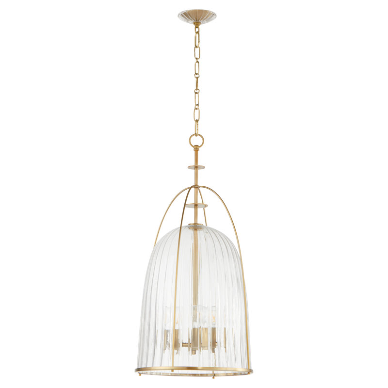PENDENTIF 3LT EN VERRE, H 128 po x l 31 po x P 15,5 po
