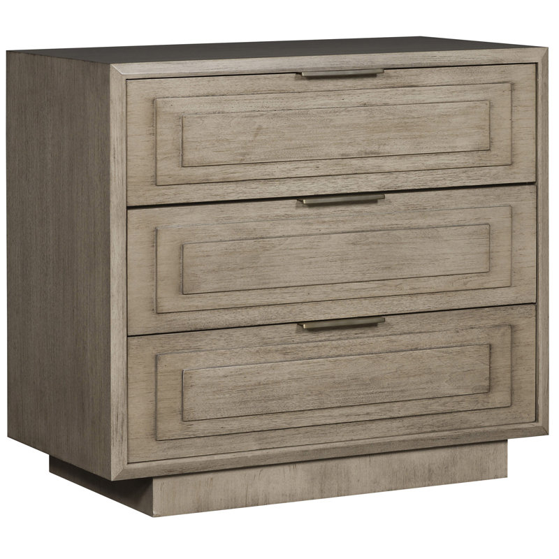 Bowers 3 Drawer 32" W Solid Wood Mini Chest