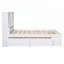 Lit plateforme durable avec tête de lit avec rangement et 8 tiroirs, pour les chambres organisées et spacieuses-1283040987-1283040984