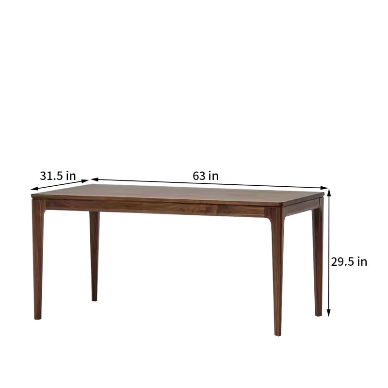 Table de salle à manger rectangulaire All, H 29,5 po x L 63 po x l 31,5 po