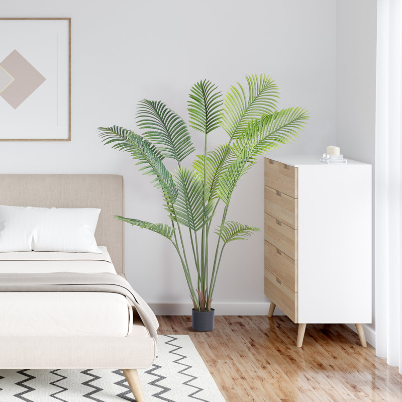 71.97'' Faux Palm Tree in Planter