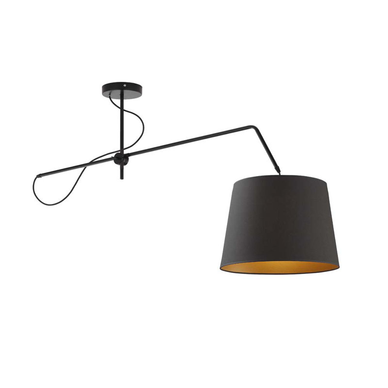 Niall 1 - Light Dome Pendant, Black, Black
