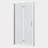 1 3/8" Adjustment,Universal Pivot Shower Door, With 1/4" Tempered Glass Finish-117672269