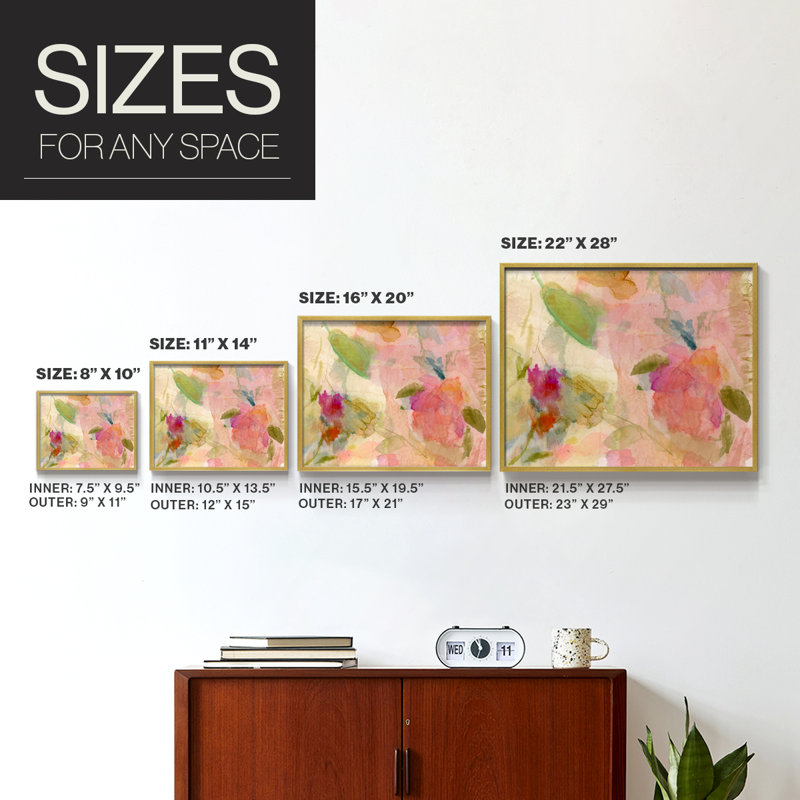 Softly Summer VIII -Framed Print - Restickable, 11'' H x 14'' W