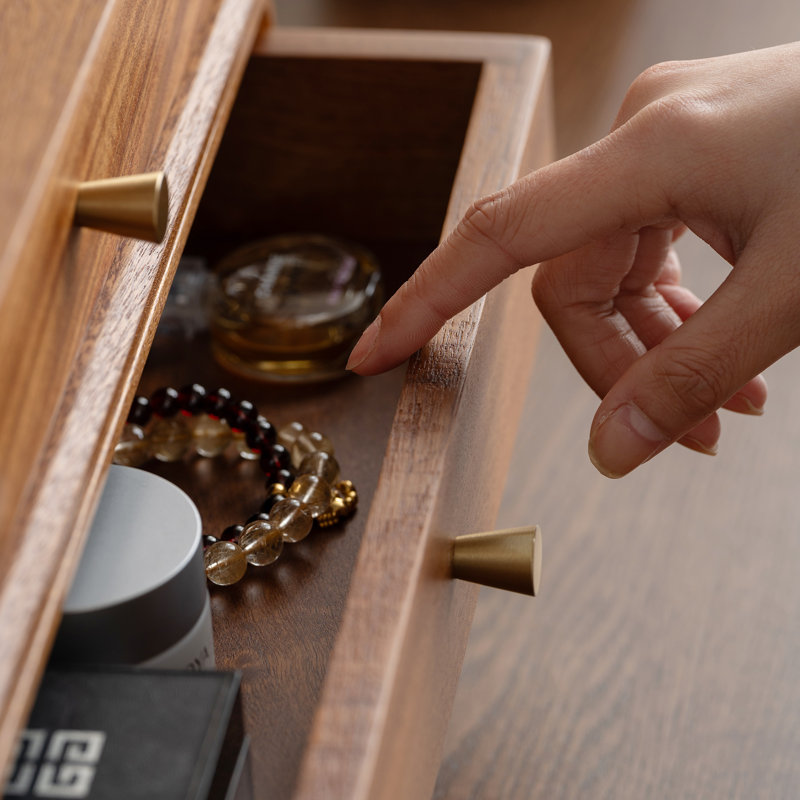 Armoire de rangement pour bijoux avec tiroirs Vintage