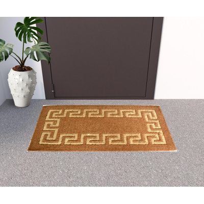 24" X 39" Brown Coir Outdoor Door Mat