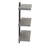 Gateshead Jamestown 3 Tier Wall Shelf with Single-Hole Mount Rustic Wood Grain and Metal-2127182171