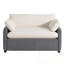 Canapé simple en chenille avec 2 coussins-96681202