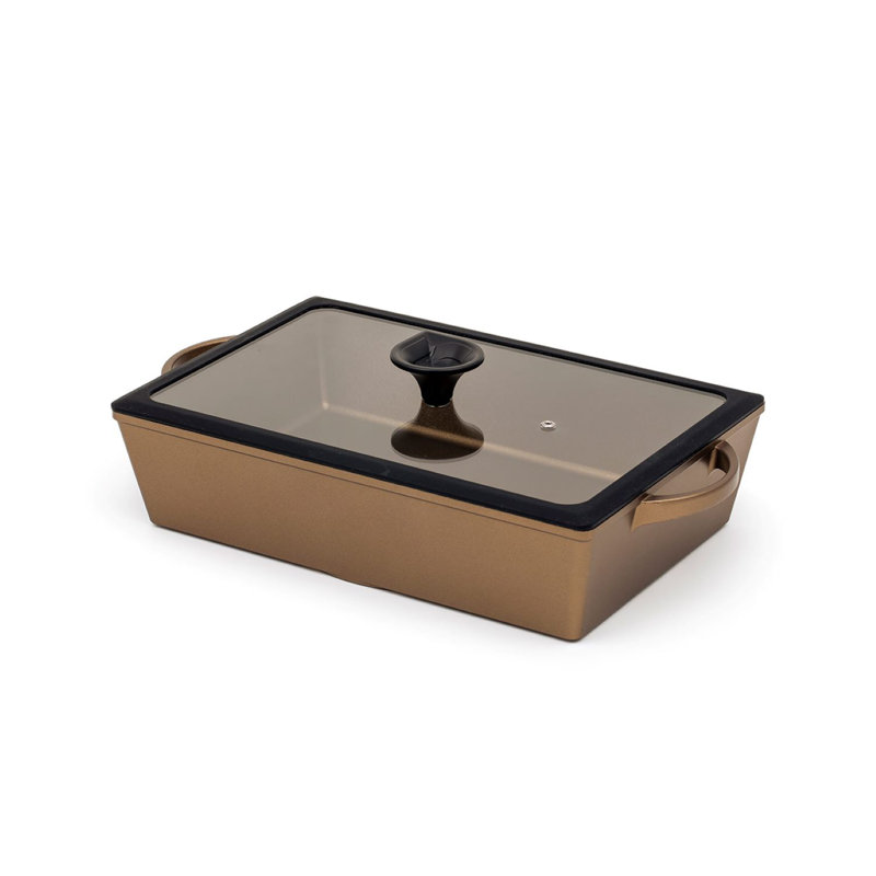 Summit 25cm Non-Stick Aluminum Grill & Griddle Pan