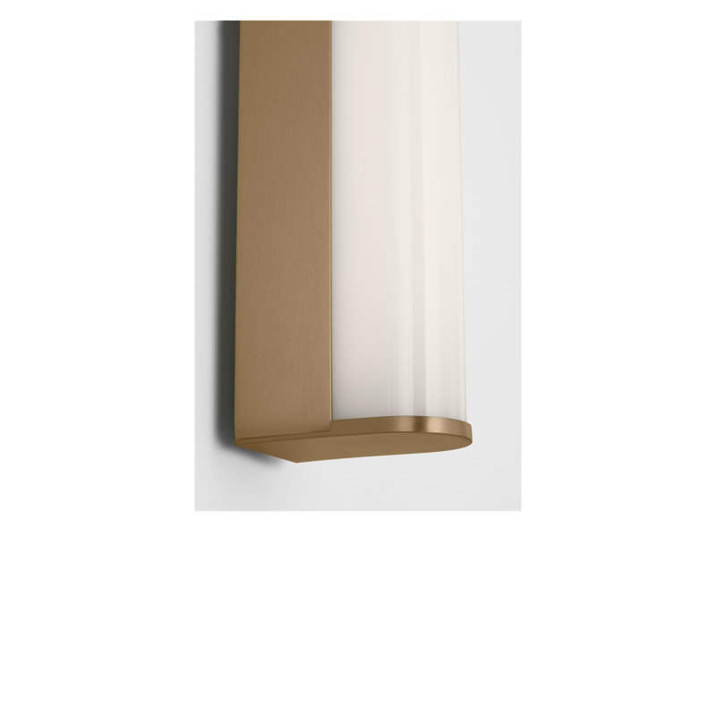LED Vanity, Satin Brass, 3" H x 30" W x 3.1" D