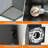 2-Light Black Modern Outdoor Wall Sconce