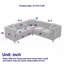 Canapé d'angle surdimensionné de 81,5 pouces, canapé modulaire en forme de L, canapés d'angle 5 places avec 3 coussins pour le salon, la chambre à coucher, un appartement, un bureau-1189391850
