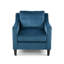 Fauteuil club en velours bleu-2139782905