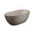 69 - Inch Freestanding Orange Solid Surface Soaker, Resin Stone Bathtub, Smooth Touch, Good Insulation 69'' Stone, Ergonomic For Individual Use