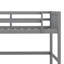 Lit mezzanine simple en bois avec échelle-916055668