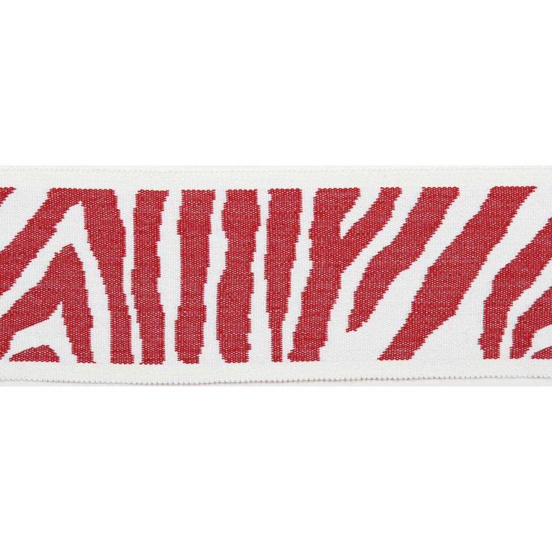 Ruban zébré 3,25 po - Bordure de cour, Canneberge