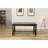Antique Black Finish Rectangular Wood Dining Table