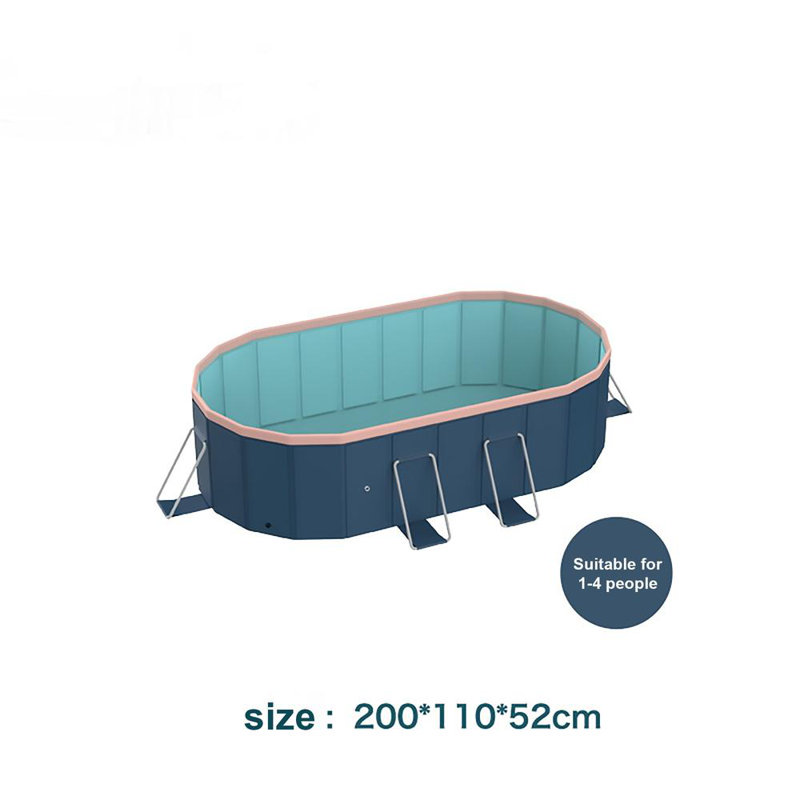 Piscine pour patio extérieur, 6,56 pi x 3,61 pi x 20,47 po