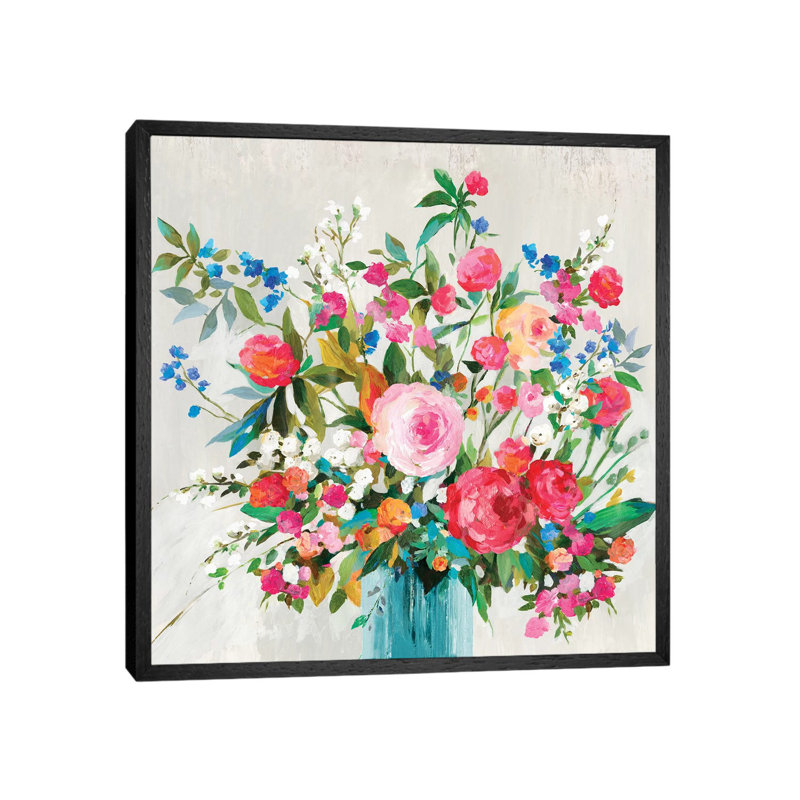 Fresh Beginnings by Allison Pearce - Painting on Canvas, Black Framed Canvas, 93.98 cm H x 93.98 cm W