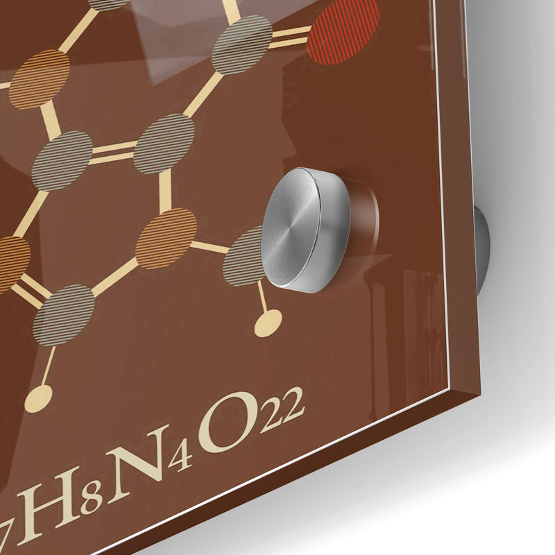 «Chocolate Molecule», art mural en verre acrylique, H 36 po x l 24 po x P 0,2 po
