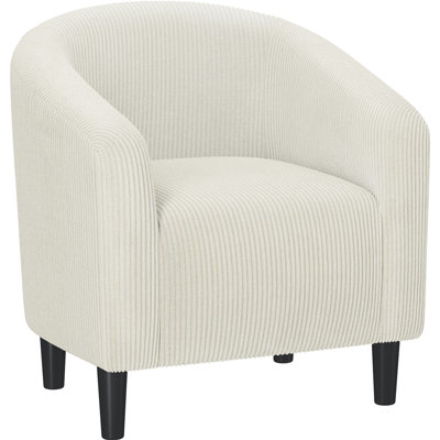 Upholstered Accent Chair Fabric Club Chair by Yaheetech