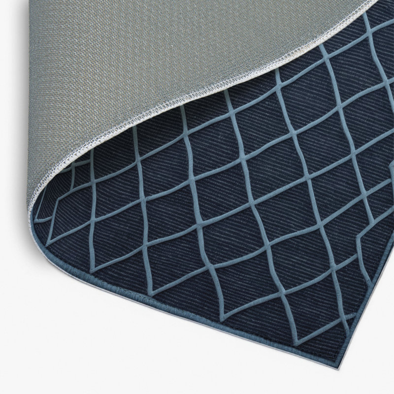 Trellis Gray Indoor and Outdoor Area Rug, Rectangle 8' x 10'