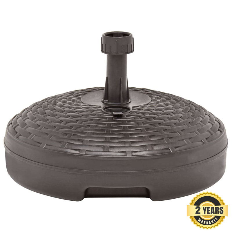 Aimili 2.7kg Plastic Free Standing Umbrella Base, Brown