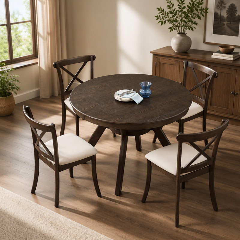 Table de salle à manger, Brun