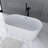 55" Acrylic Freestanding Soaking Bathtub