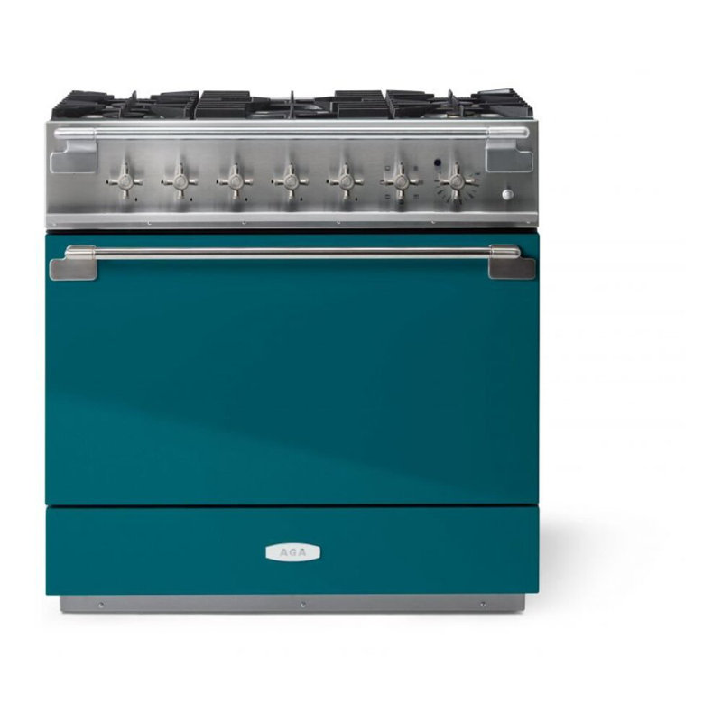 Elise 36" 4.5 Cubic Feet Dual Fuel Freestanding Convection Range, Salcombe Blue