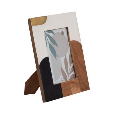 Mid-Century Photo Frame Contemporary Polyresin Multi-Colored Art Deco Decorative Picture Frame Home