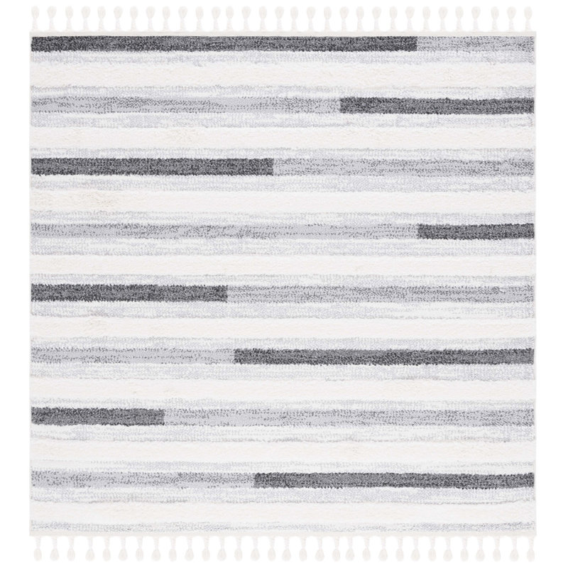 Tapis à poils longs Moroca, Carré 6 pi 7 po